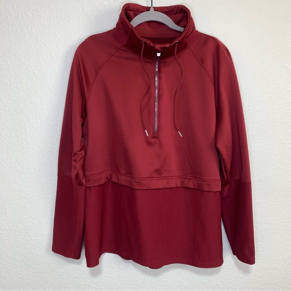 Avia Burgundy Wine Athletic Sweater - Picture 2 of 8